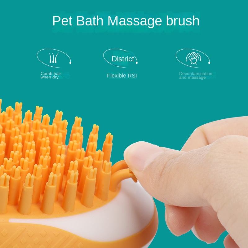2-in-1 Pet Bath Massage Comb