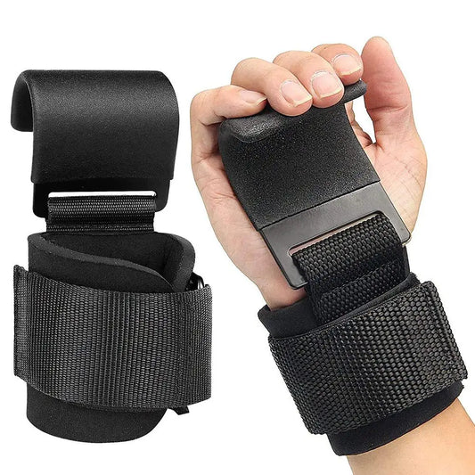 Weightlifting Hook Grips with Wrist Wraps