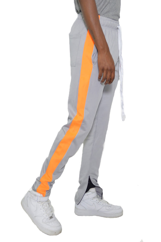 Andrew Track Pants - Gray/Orange